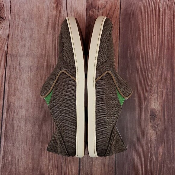 Olukai Nohea Mesh Mens Size 13 Brown Casual Comfort Slip On Shoes Loafers - Picture 9 of 13